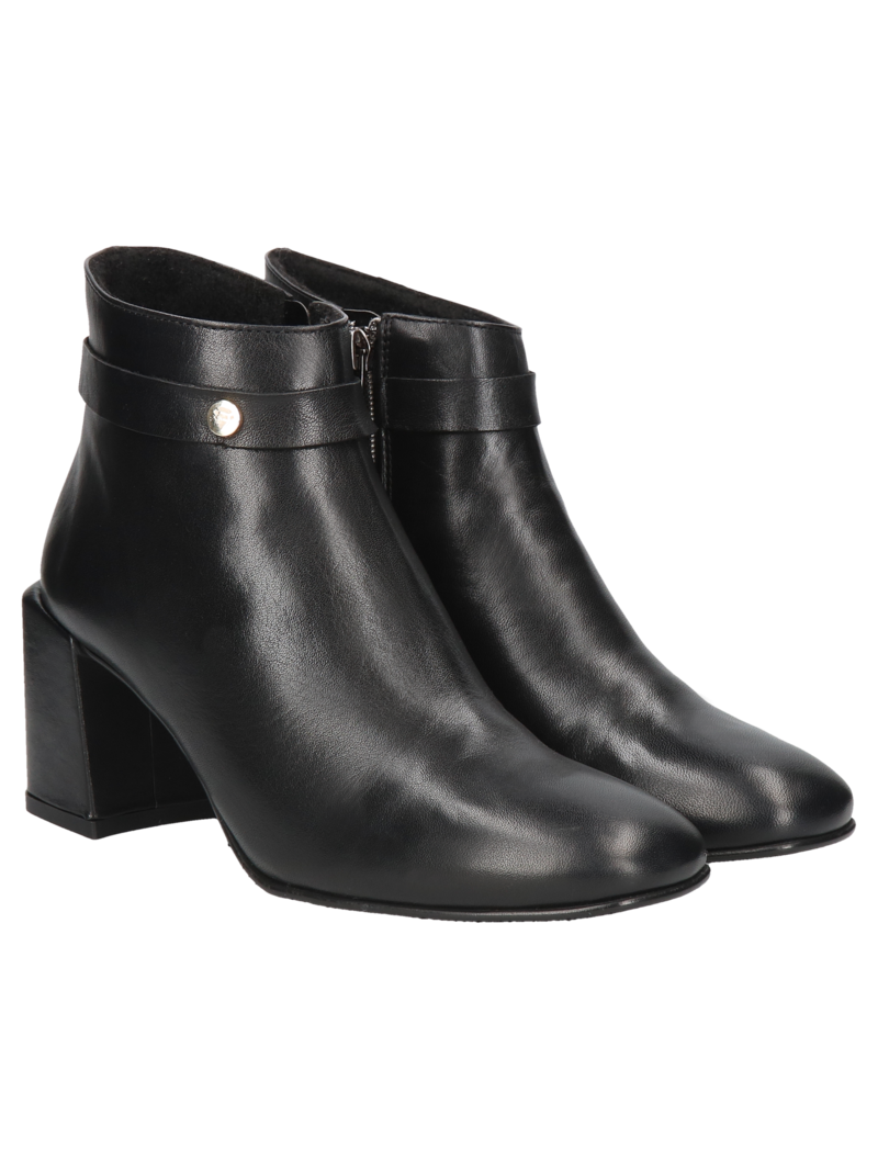 Black boots Rosalia, Grace, Ankle boots, GK0011-01, Konopka Shoes