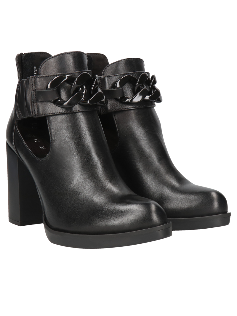 Black boots Bianca, Grace, Ankle boots, GK0012-01, Konopka Shoes