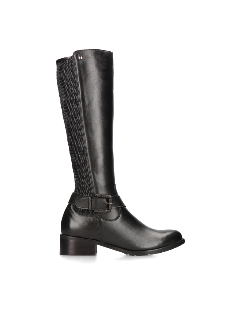 Black long boots Tina, Conhpol Relax, Konopka Shoes