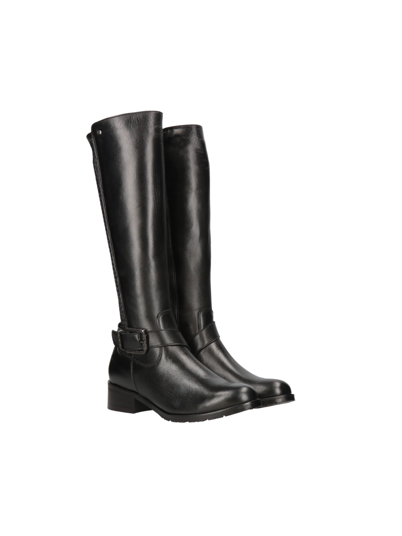 Black long boots Tina, Conhpol Relax, Konopka Shoes