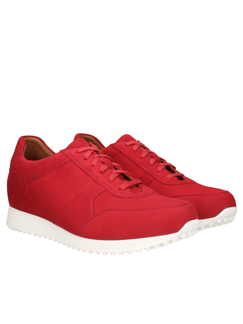 Red elevator sneakers Cyrus +7 cm, Conhpol Dynamic, Konopka Shoes