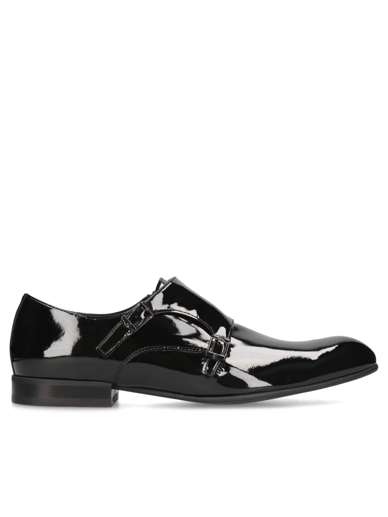 Black shoes William, Conhpol - Polish production, CE4625-04, Monks, Konopka Shoes