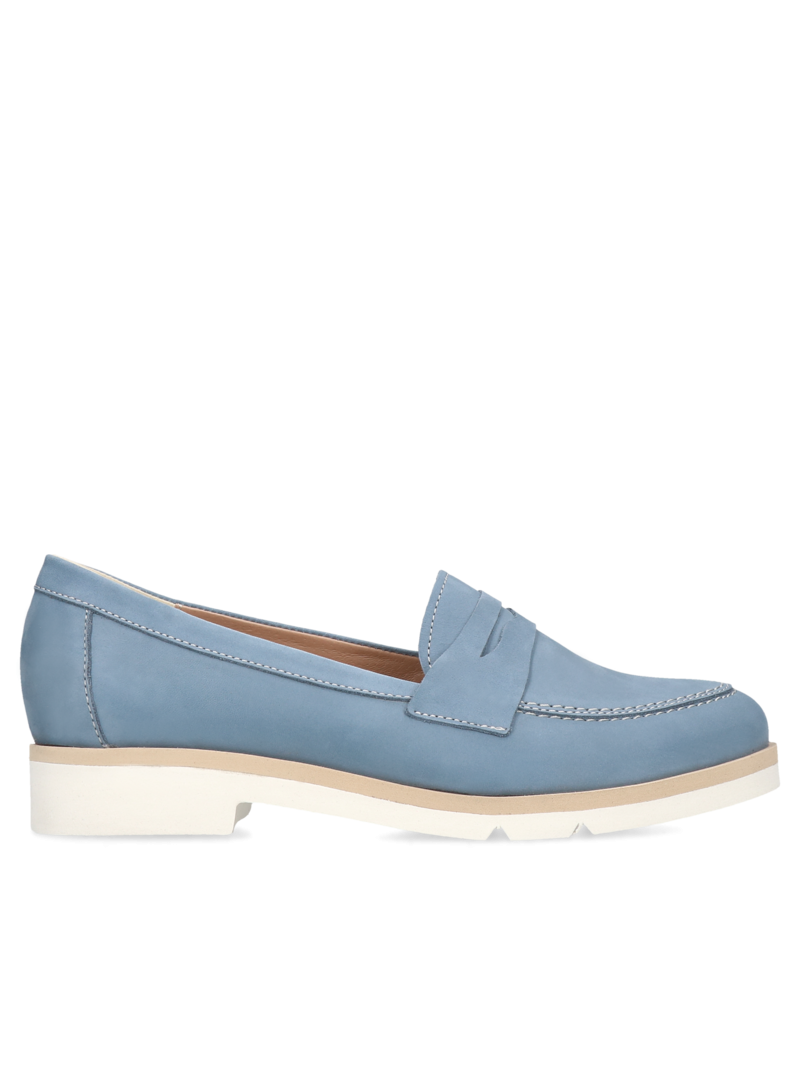 Blue loafers Liliana, Conhpol Relax - Polish production, Moccasins & loafers, RE2661-02, Konopka Shoes