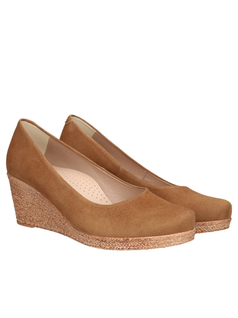 Brown pumps Alice, Conhpol Relax - Polish production, Pumps, RE2665-02, Konopka Shoes