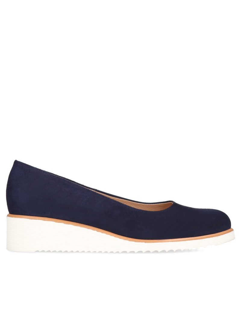 Dark blue pumps Emma, Conhpol Relax - Polish production, Pumps, RE2671-02, Konopka Shoes