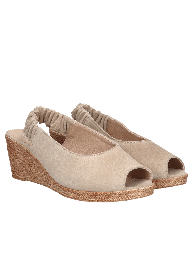 Beige pumps Alice, Conhpol Relax - Polish production, Sandals, RE2678-01, Konopka Shoes