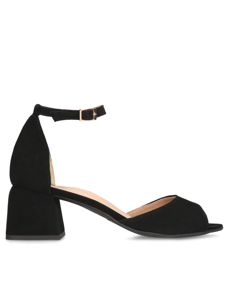 Black sandals Elizabeth, Conhpol Relax, Konopka Shoes