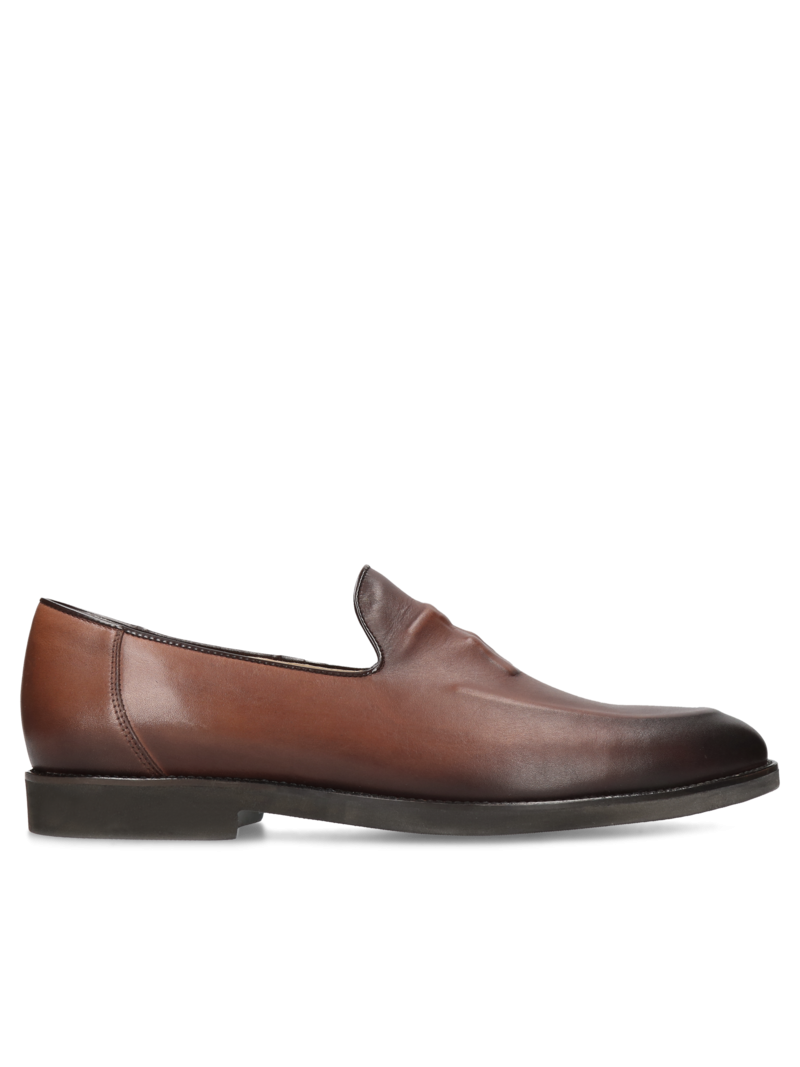 Brown loafers Julian, Conhpol - Polish production, Loafers & Moccasins, CE6227-10, Konopka Shoes