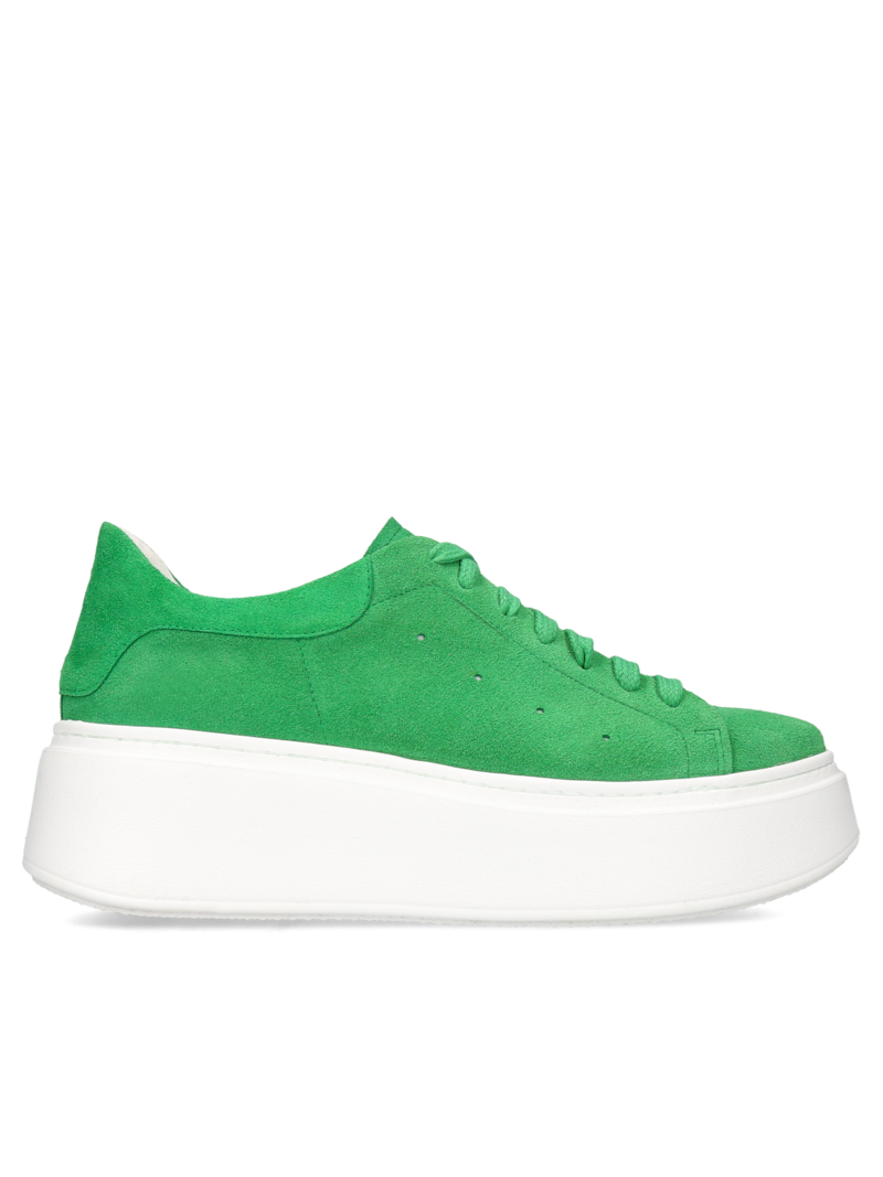 Green sneakers Lusi, Conhpol Bis - Polish production, Sneakers, BI5714-03, Konopka Shoes