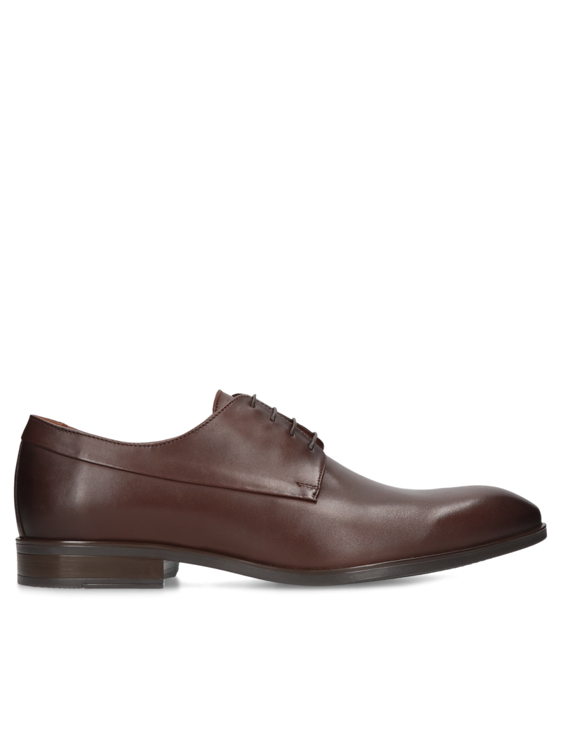 Brown shoes Marco, Conhpol - Polish production, Derby, CI6295-01, Konopka Shoes
