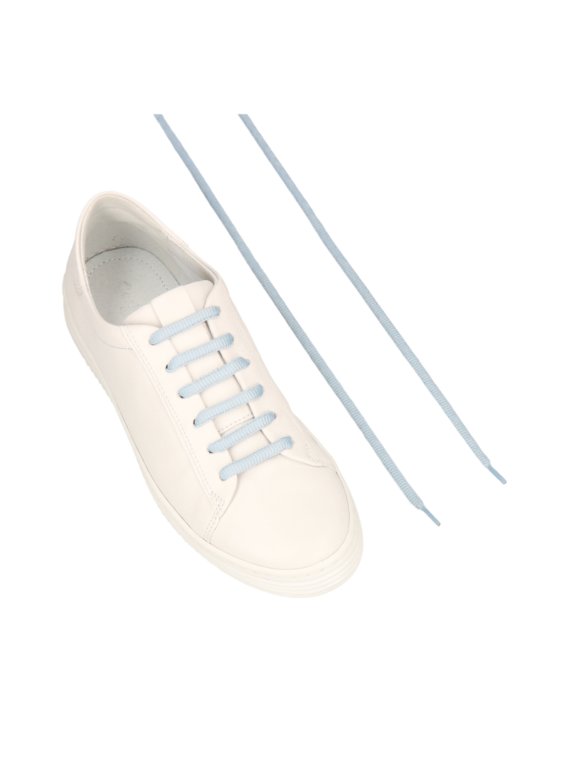 Baby blue flat cotton laces, DO0098-01, Konopka Shoes