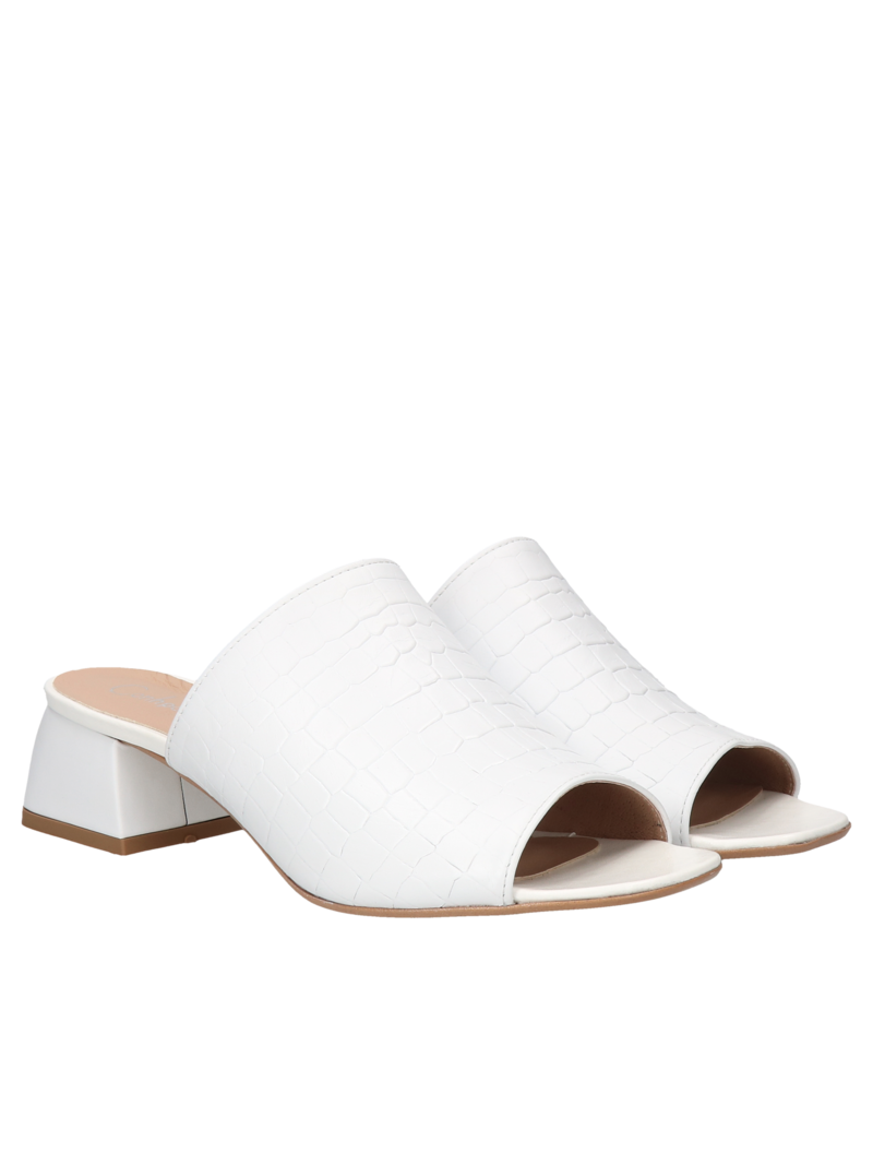 White flip-flops Clarie, Conhpol Relax, Konopka Shoes