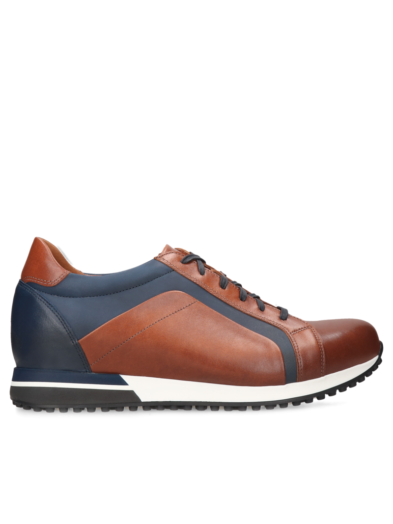 Brown-blue Elevator sneakers Cyrus +7 cm, Conhpol Dynamic, Konopka Shoes