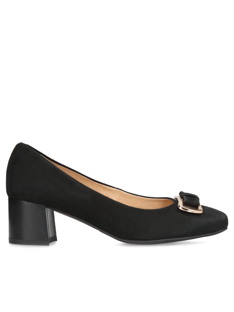 Black pumps Mary, Conhpol Relax - Polish production, Pumps, RE2690-04, Konopka Shoes