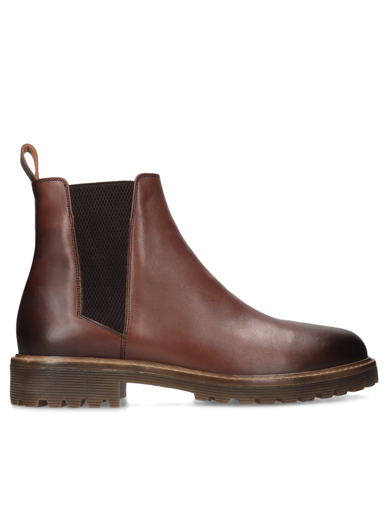 Brown chelsea boots Cesare, Conhpol - Polish production, Chelsea boots, CE6300-01, Konopka Shoes