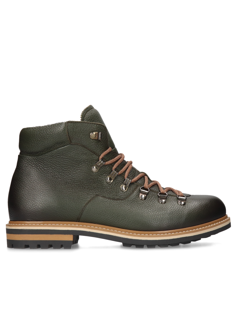 Green boots Olivier, Conhpol - Polish production, Boots, CK6140-03, Konopka Shoes
