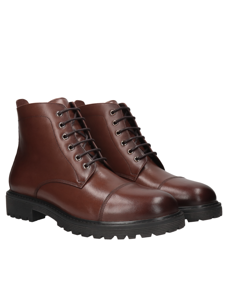 Brown boots Cesare, Conhpol - Polish production, Boots, CK6303-01, Konopka Shoes