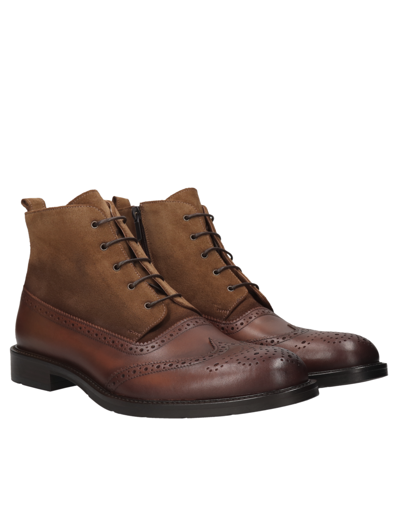 Brown boots Marceli II, Conhpol - Polish production, Boots, CE6309-01, Konopka Shoes