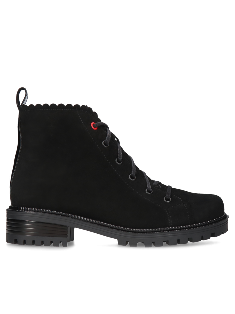 Black boots Peppy, Conhpol Relax - polish production, Biker & worker boots, RK2697-01, Konopka Shoes