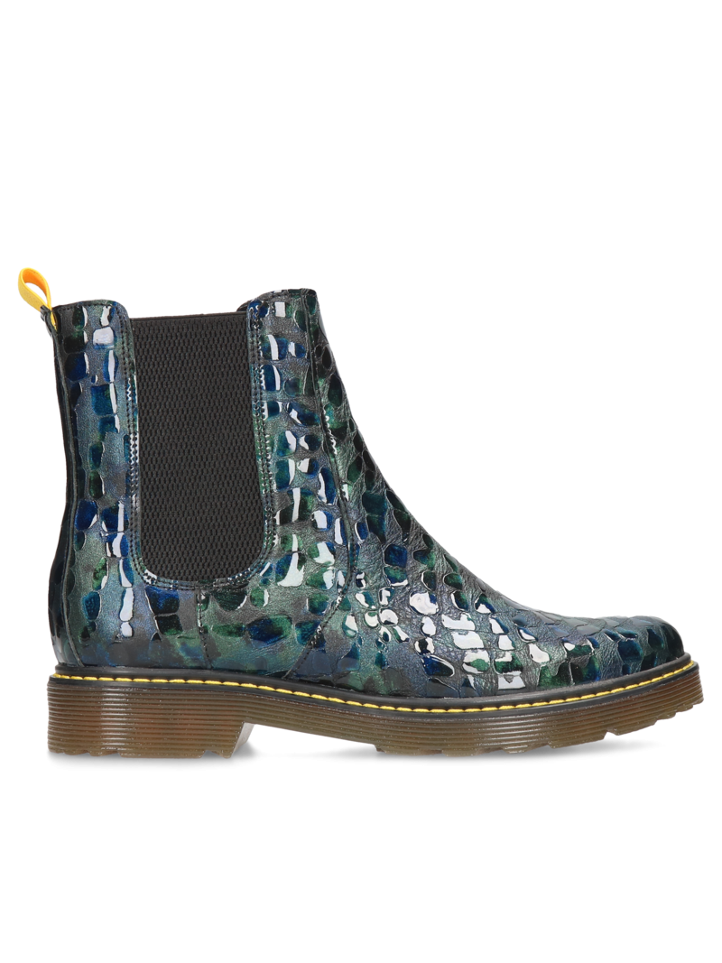 Green chelsea boots Marion, Conhpol Relax - Polish production, Chelsea boots, RE2699-01, Konopka Shoes