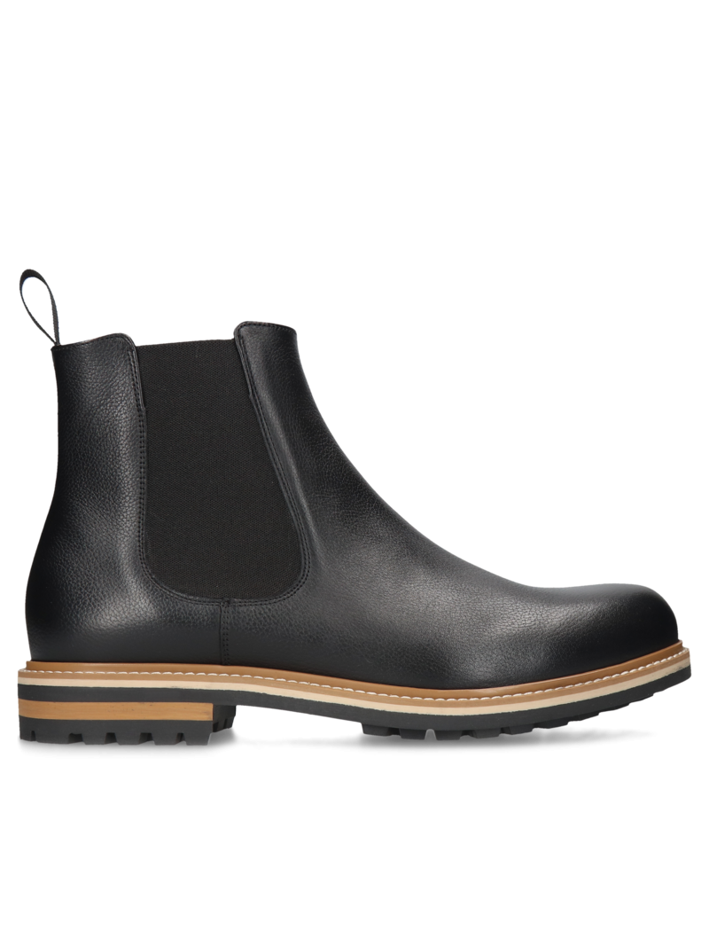 Black chelsea boots Olivier, Conhpol - Polish production, Chelsea boots, CE6312-01, Konopka Shoes