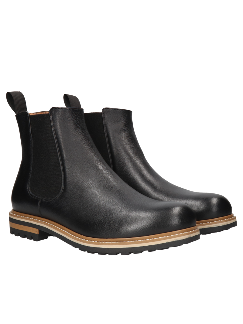 Black chelsea boots Olivier, Conhpol - Polish production, Chelsea boots, CE6312-01, Konopka Shoes