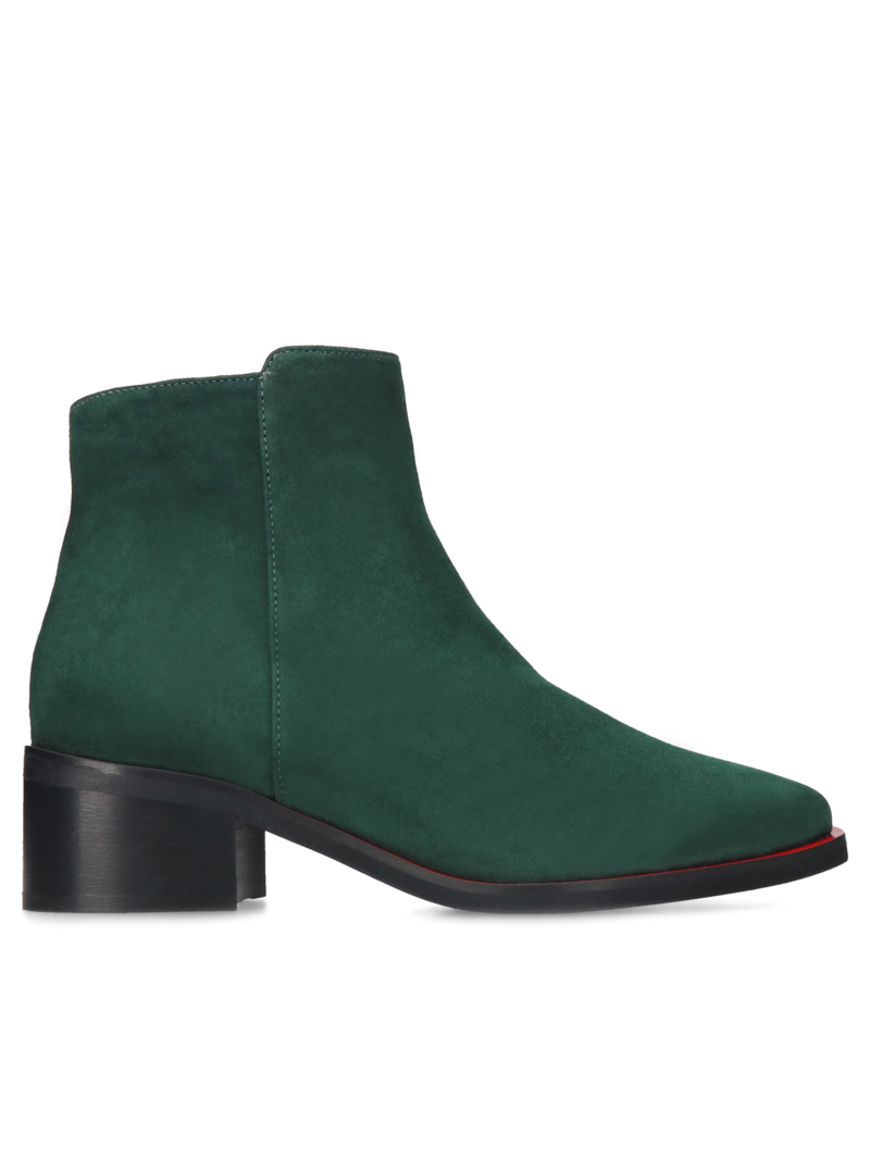 Green boots Yasemin, Conhpol Bis- Polish production, Ankle boots, BK5720-01, Konopka Shoes