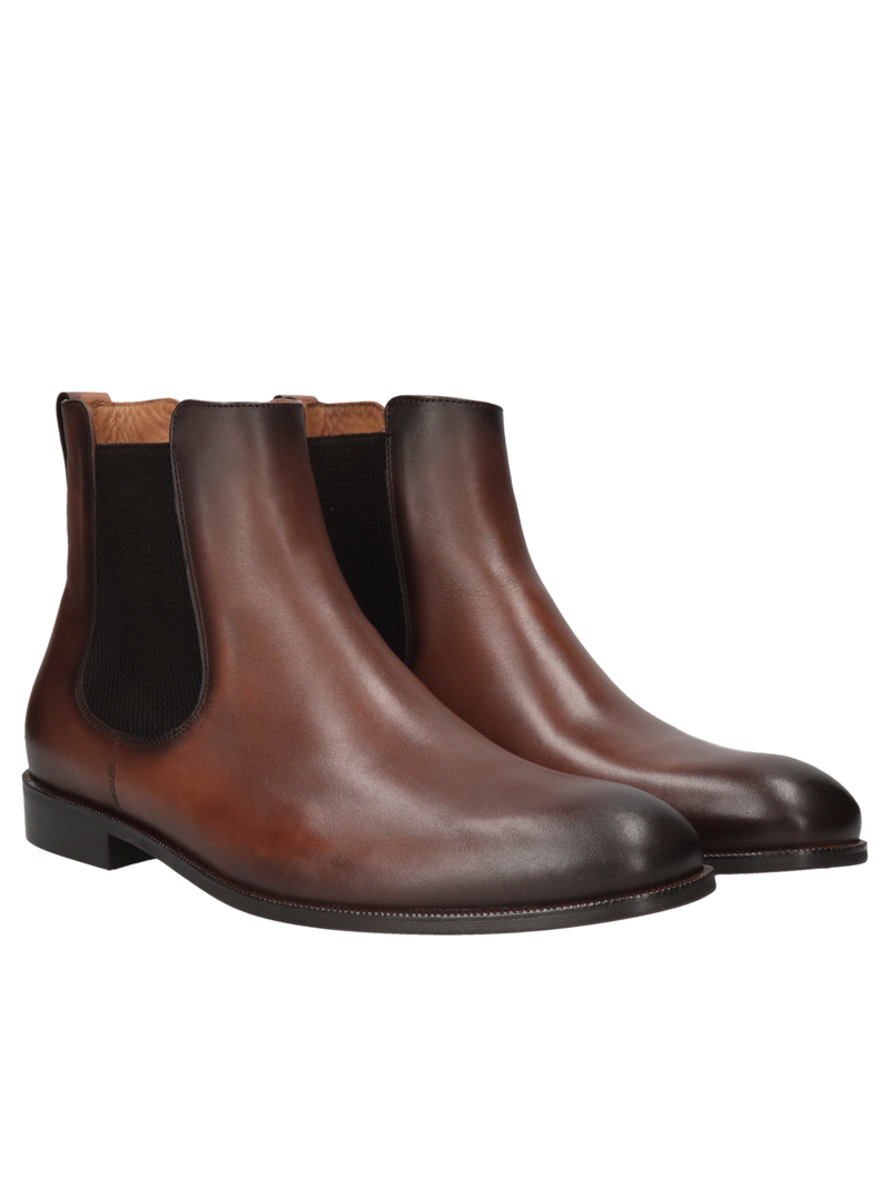 Brown chelsea boots Henry, Conhpol - Polish production, CE6313-01, Chelsea boots, Konopka Shoes