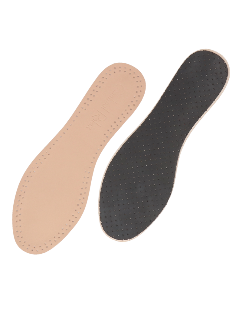 Beige top-quality natural leather shoe insoles, DO0099-01, Konopka Shoes