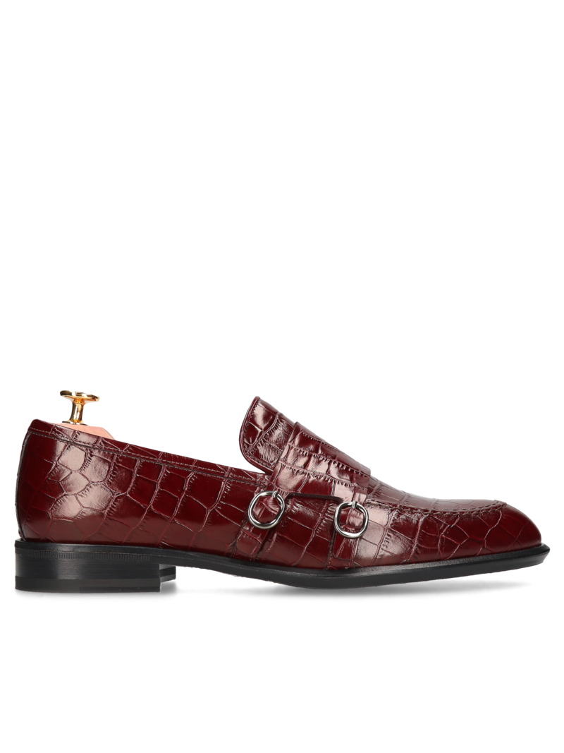 Maroon loafers Wiliam - Gold Collection, Conhpol -polish production, Loafers & Moccasins, CG4453-02, Konopka Shoes