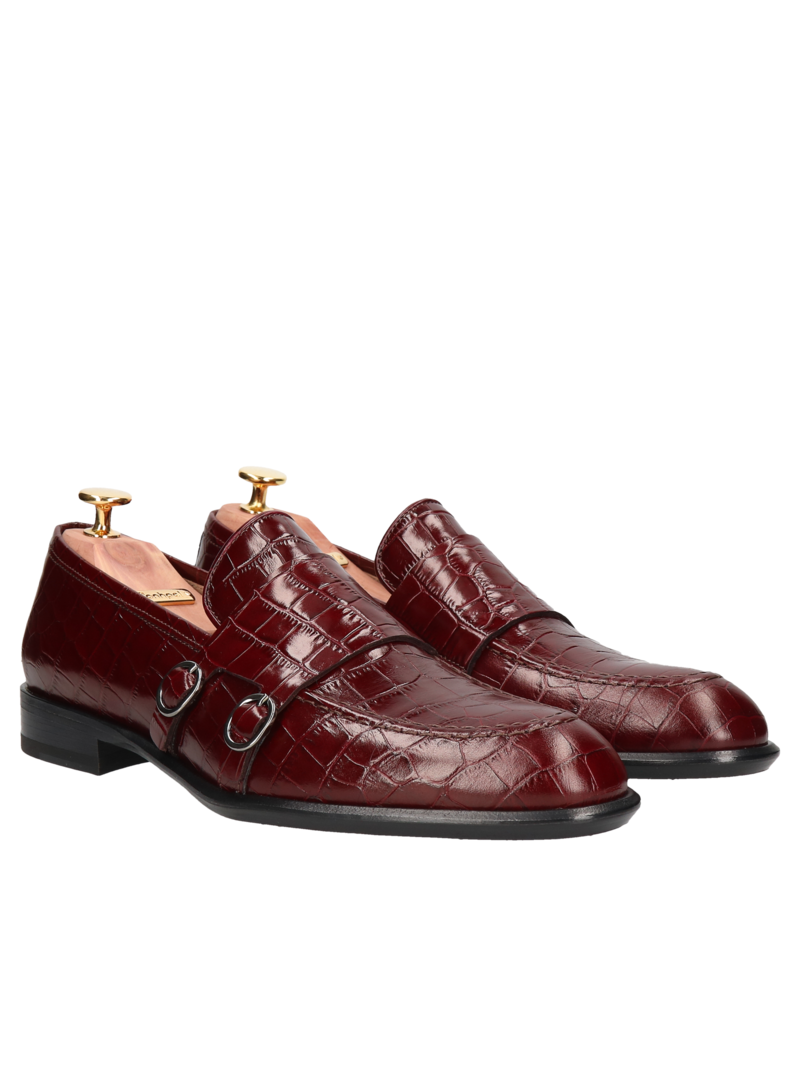Maroon loafers Wiliam - Gold Collection, Conhpol -polish production, Loafers & Moccasins, CG4453-02, Konopka Shoes