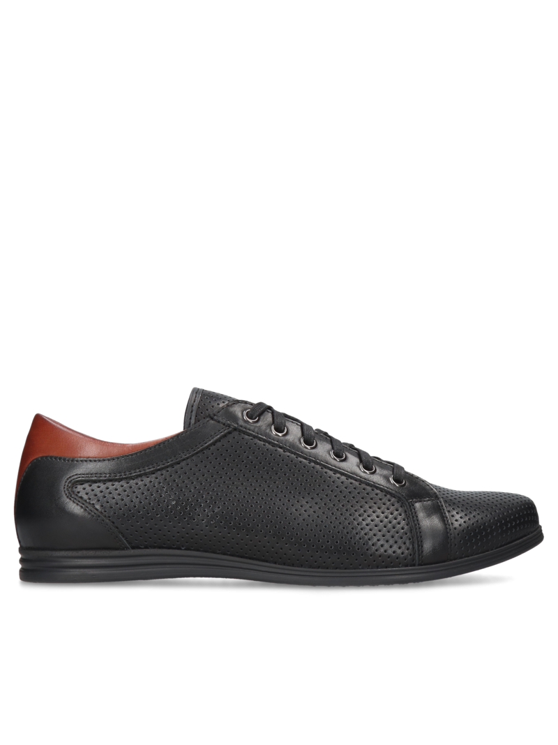 Black shoes Timo, Conhpol Dynamic - Polish production, Sneakers, SD2646-01, Konopka Shoes