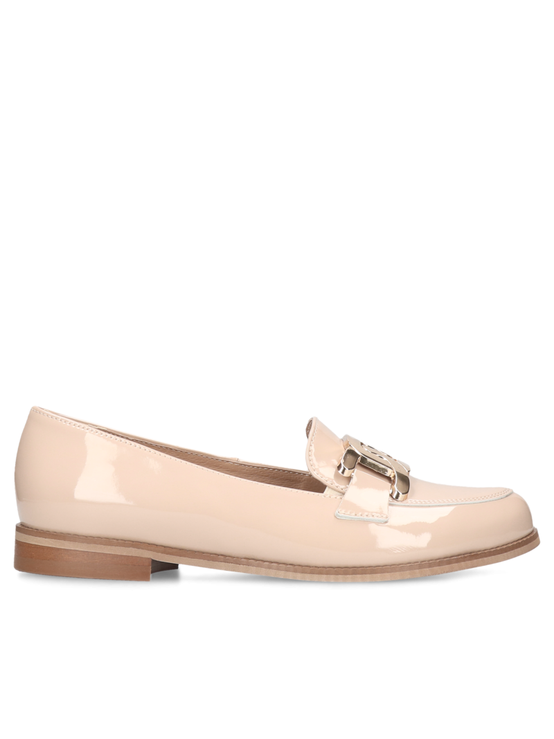 Beige loafers Julia, Conhpol Relax - Polish production, Moccasins & loafers, RE2720-01, Konopka Shoes