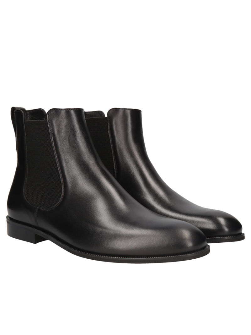 Black chelsea boots Henry, Conhpol - Polish production, Chelsea boots, CE6313-02, Konopka Shoes