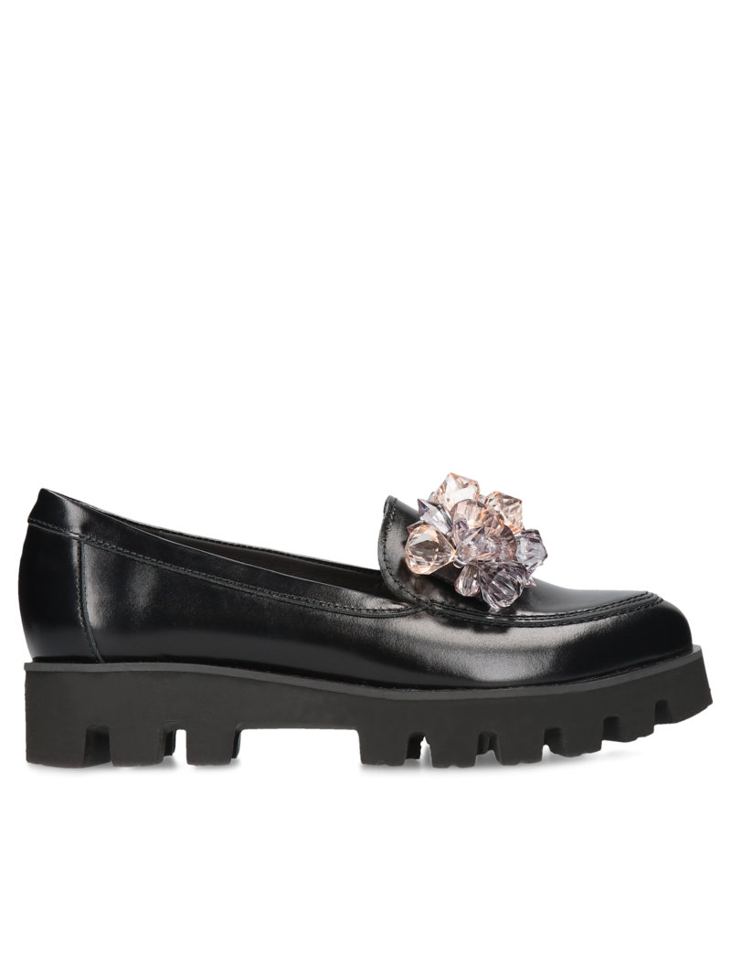 Black Liliana half shoes, Conhpol Relax, Konopka Shoes