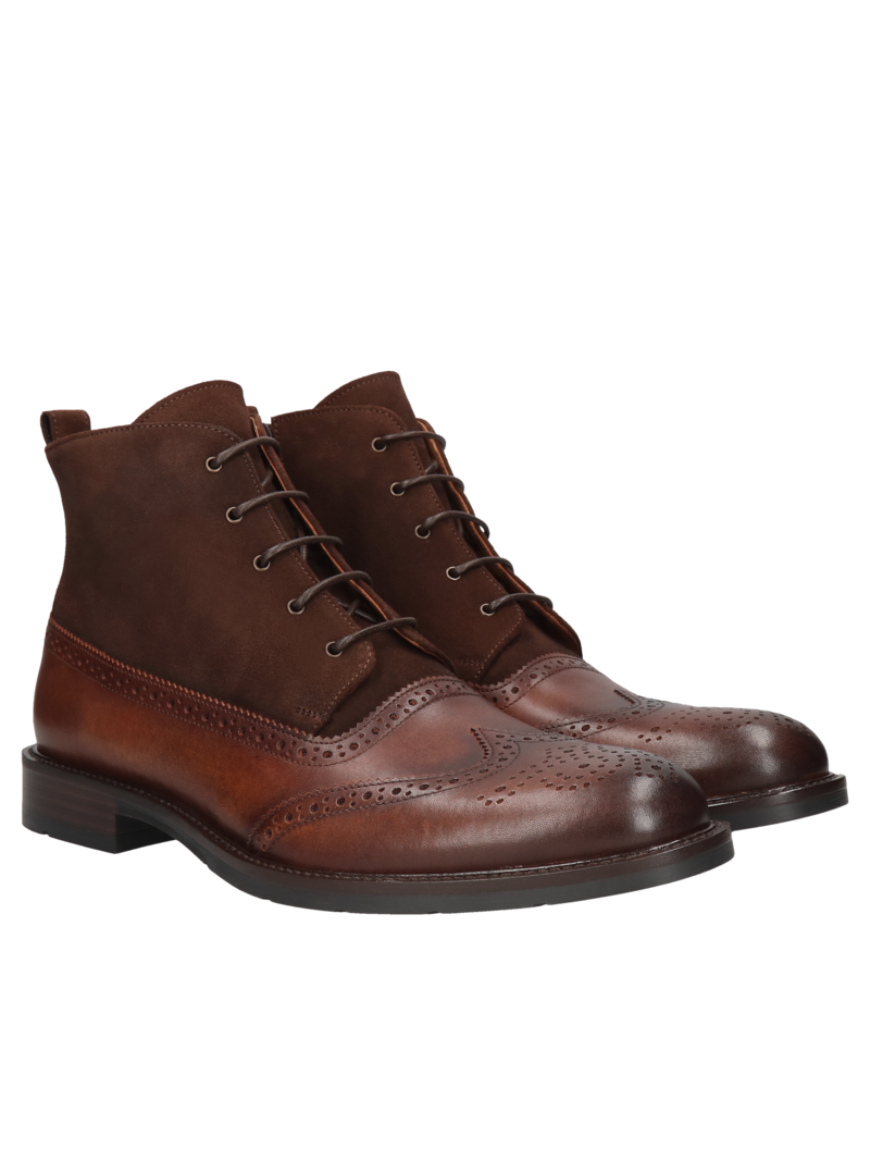 Brown boots Marceli II, Conhpol - Polish production, Boots, CE6309-02, Konopka Shoes
