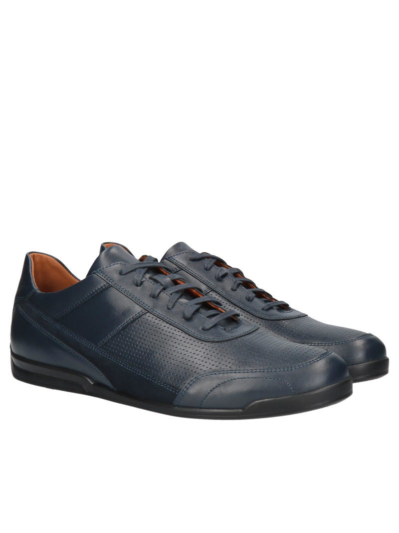 Navy blue shoes Victor, Conhpol Dynamic - Polish production, Sneakers, SD2650-01, Konopka Shoes