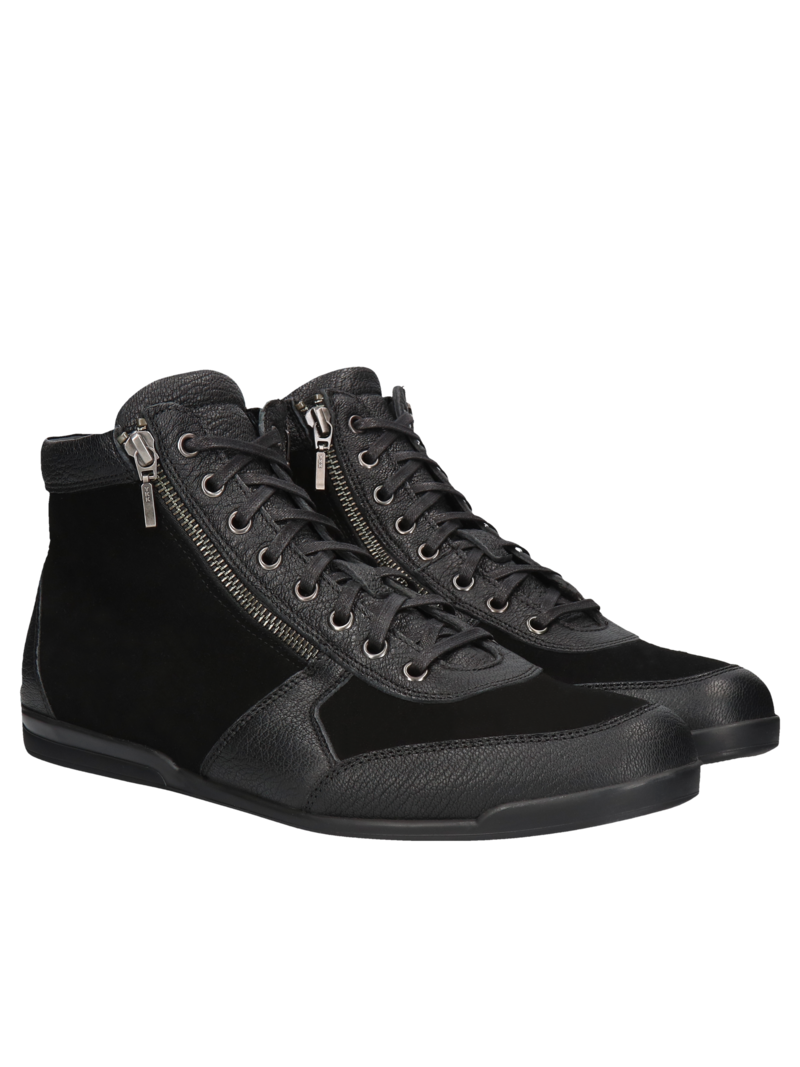 Black boots Victor, Conhpol Dynamic - Polish production, Boots, SK2652-01, Konopka Shoes