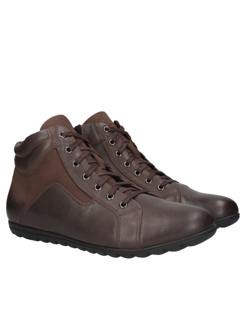 Brown boots Emilio, Conhpol Dynamic - Polish production, Boots, SK2559-02, Konopka Shoes