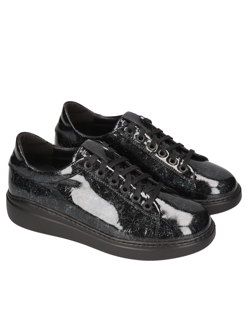 Black sneakers Piper, Conhpol Dynamic - Polish production, Sneakers, SD2657-01, Konopka Shoes