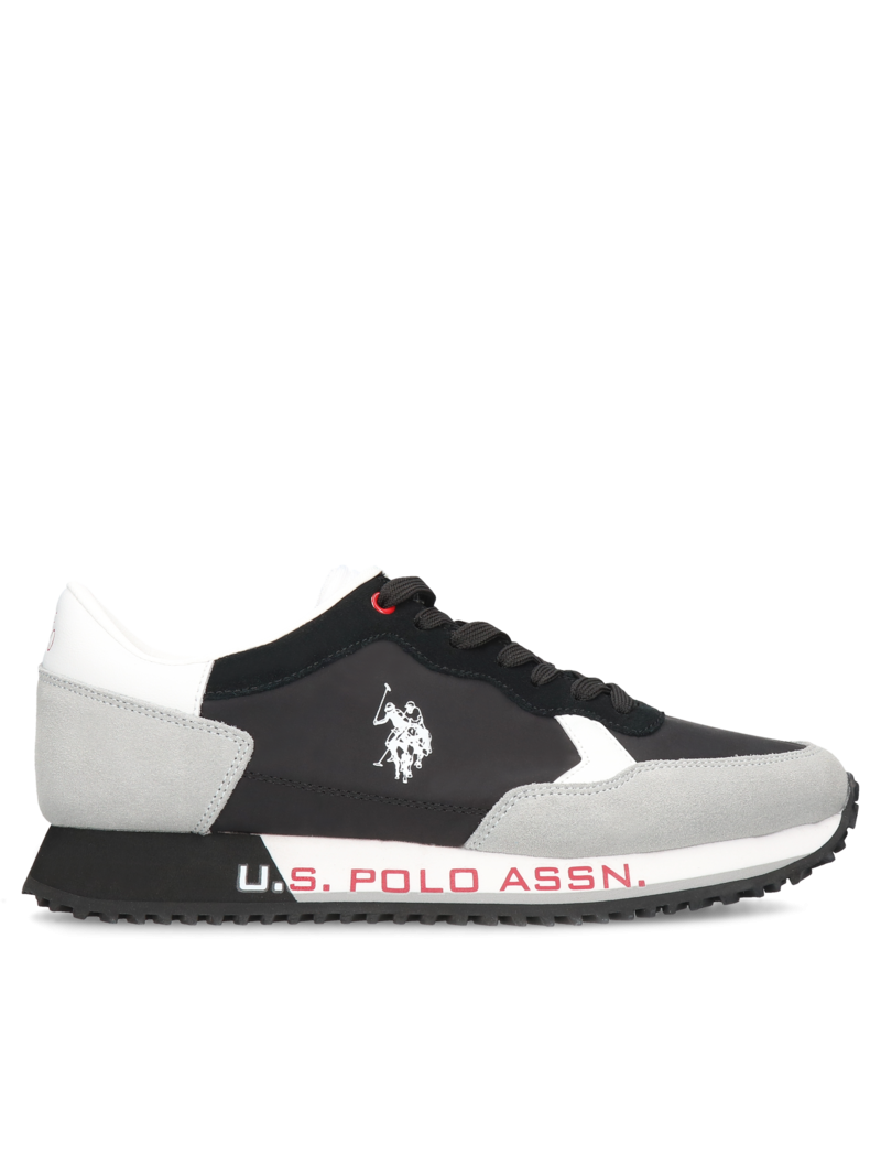 Black men's sneakers U.S. Polo Assn., U.S. Polo Assn., Konopka Shoes