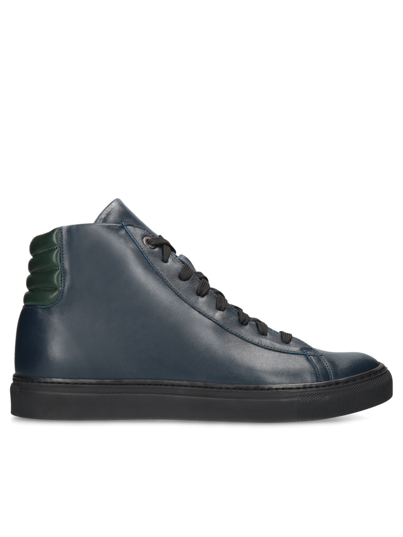 Navy blue elevator shoes Xavier +6 cm, Conhpol Dynamic - Polish production, Boots, SH2591-03, Konopka Shoes