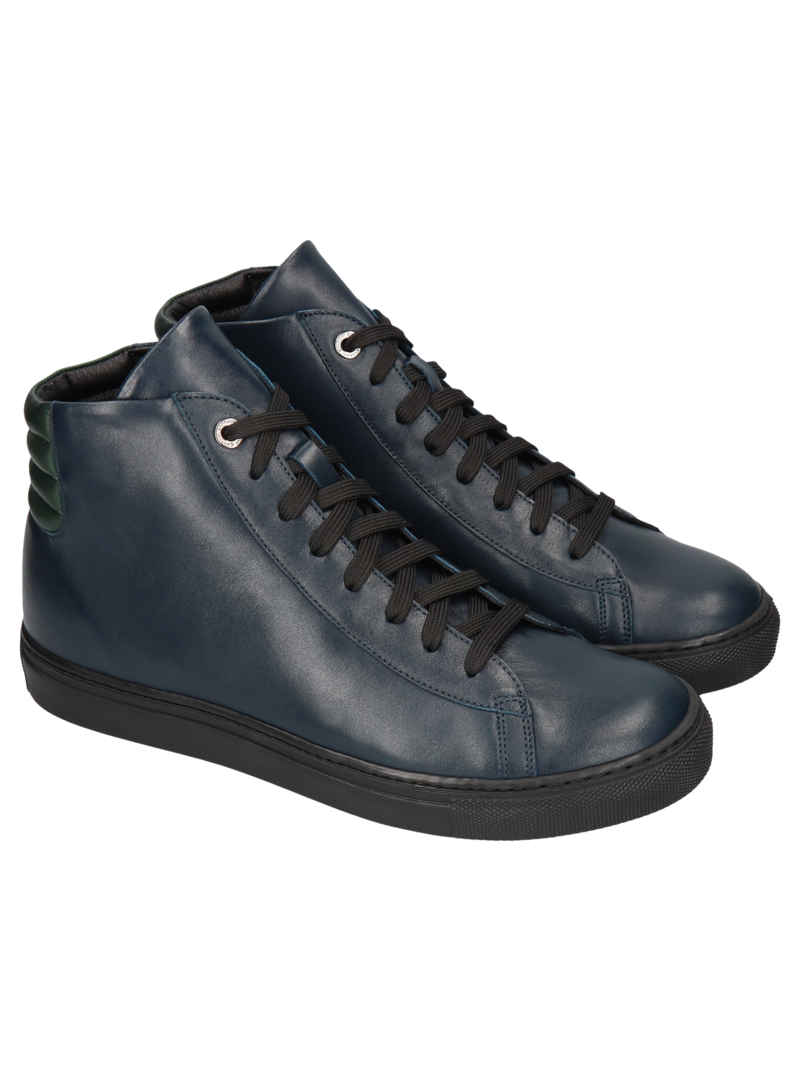 Navy blue elevator shoes Xavier +6 cm, Conhpol Dynamic - Polish production, Boots, SH2591-03, Konopka Shoes