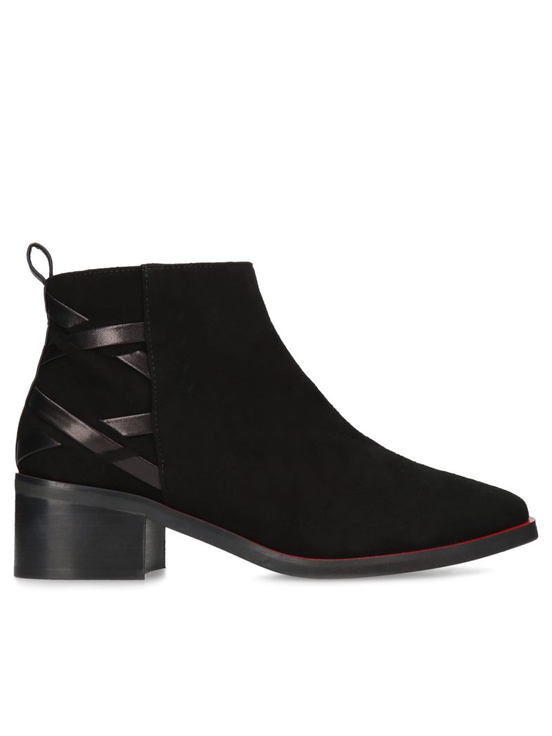Black boots Yasemin, Conhpol Bis - Polish production, Ankle boots, BK5730-01, Konopka Shoes