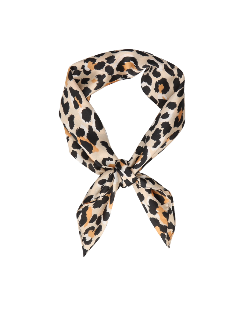 Airy, beige, women's leopard print scarfs, neckerchief, AL0055-01, Konopka Shoes