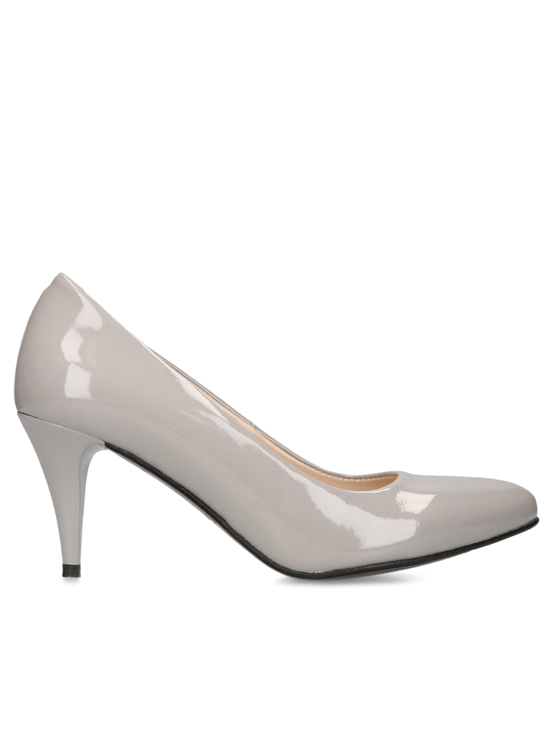 Grey high heels Lindsay, Conhpol Relax - Polish production, High heels, RE0132-10, Konopka Shoes