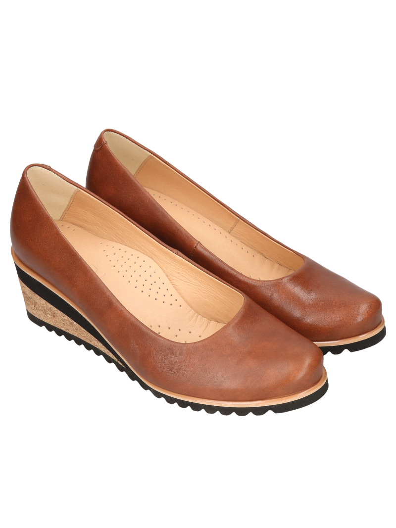 Brown pumps Alice, Conhpol Relax, Konopka Shoes