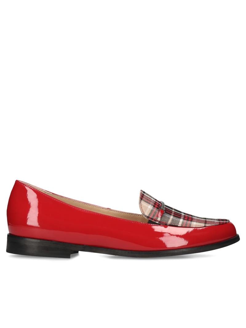 Red loafers Julia, Conhpol Relax, Konopka Shoes