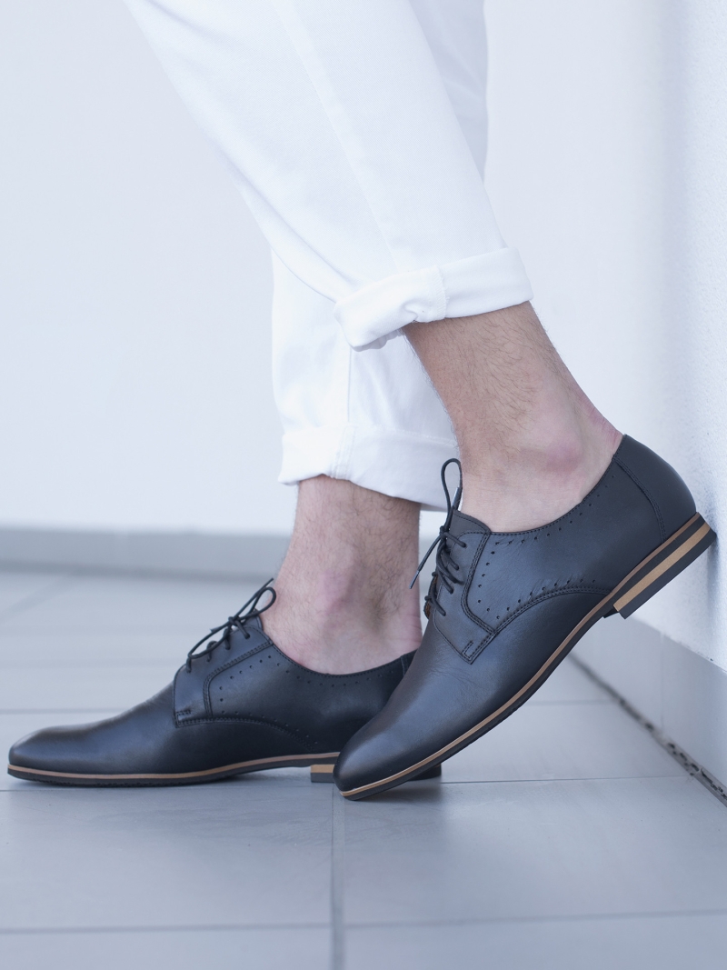 Black shoes Nathaniel, Conhpol Dynamic, Konopka Shoes
