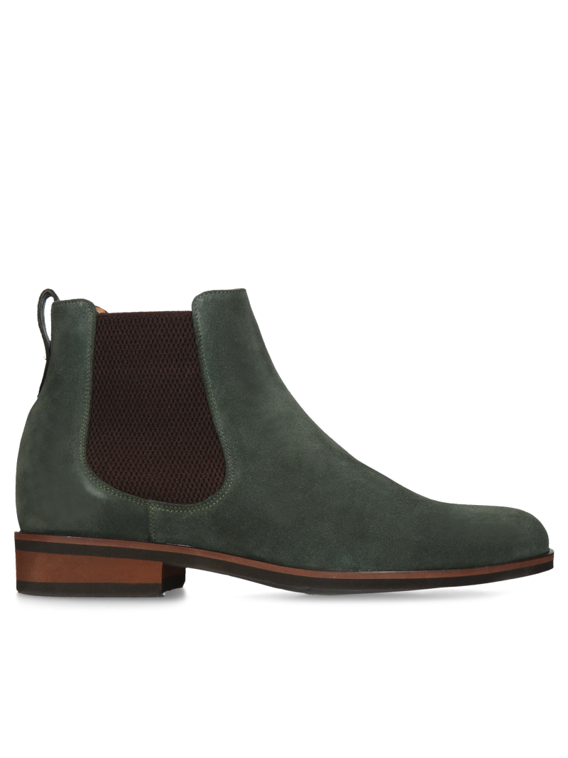 Green elevator chelsea boots Brus II +7 cm, Conhpol, Konopka Shoes